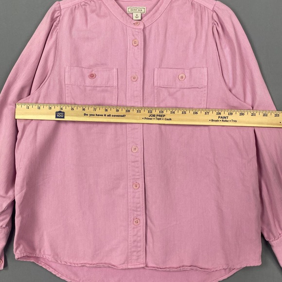 J. Crew Point Sur Button Up Shirt Purple Twill - Picture 10 of 12